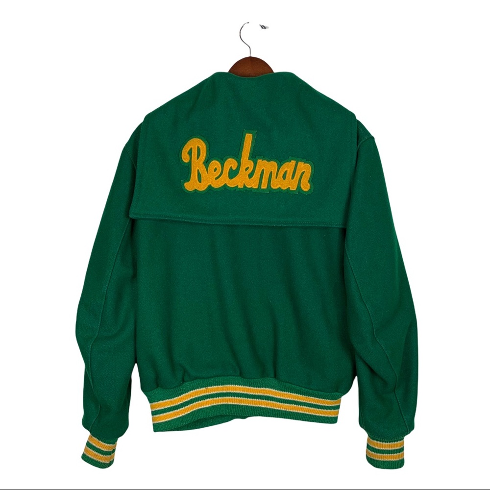 Vintage 60s DeLong Beckman varsity letterman wool jacket